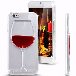 Red Wine Transparent Case For Multiple iPhones