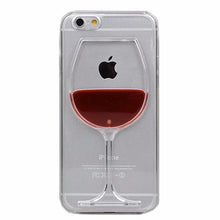 Load image into Gallery viewer, Red Wine Transparent Case For Multiple iPhones