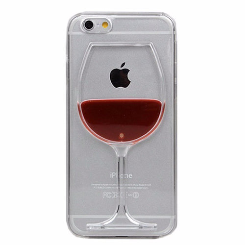 Red Wine Transparent Case For Multiple iPhones