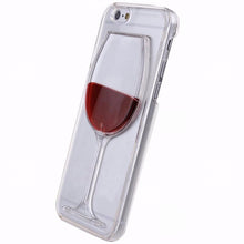 Load image into Gallery viewer, Red Wine Transparent Case For Multiple iPhones