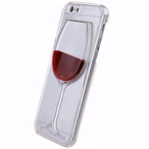 Red Wine Transparent Case For Multiple iPhones