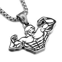 Load image into Gallery viewer, Muscular Man Pendant Necklace