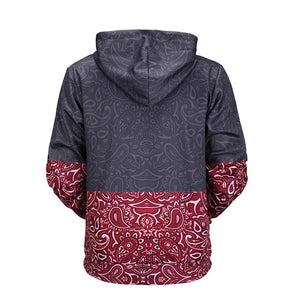 Floral Stitching Hoodie