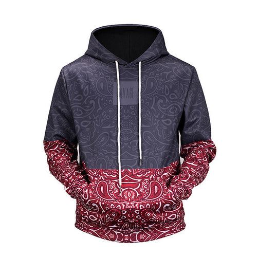 Floral Stitching Hoodie