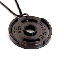 Load image into Gallery viewer, Stainless Steel Dumbell Necklace