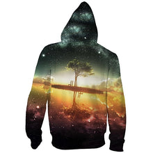 Load image into Gallery viewer, Lake Galaxy Zipper Hoodie