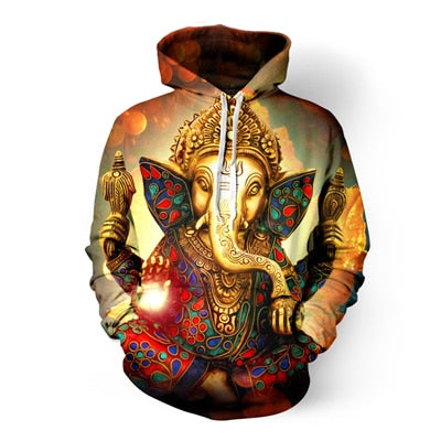 Buddha Elephant 3D Hoodie