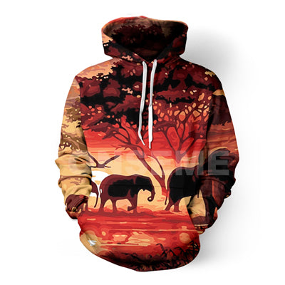 Elephant Design Hoodie