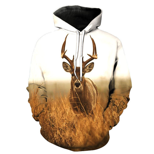 Camping Deer Hoodie