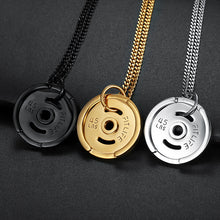 Load image into Gallery viewer, Stainless Steel Dumbell Necklace